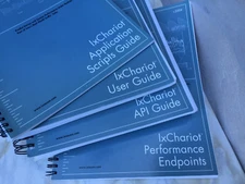 4 IxChariot manuals Performance Endpoints, Application Scripts, User & API Guide