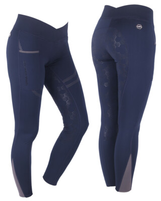 QHP Breeches Pull On Raquel Full Seat Navy