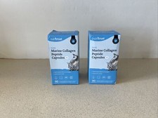 2 Pack Marine Collagen Peptide Capsules Supplement 90 Capsules 180 Total 11/25