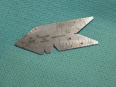 vintage Goodell Pratt 438 Greenfield MA center gage for machinist mechanic gauge