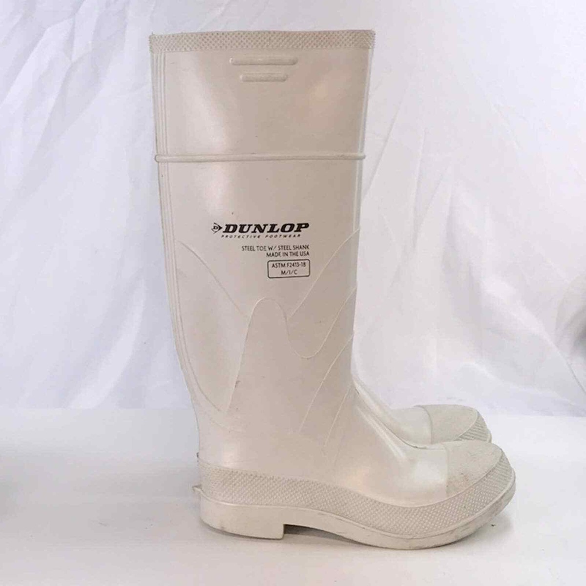 Dunlop White Steel Toe Rubber Boots Dunlop Protective Footwear
