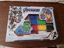 Perler Marvel AVENGERS ENDGAME Fused Bead Kit 4500 Beads 10 Patterns Age 6