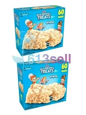 2 x Kellogg's Original Rice Krispies Treats Snack Bars 60ct 46.8oz, Total 120 ct