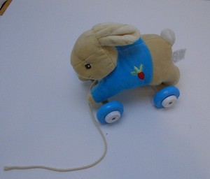 peter rabbit pull toy