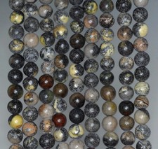 6MM ANTIGUE YELLOW TURQUOISE GEMSTONE ROUND LOOSE BEADS 15"