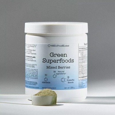 Super GREENS Powder Berry & Raspberry Lemonade Flavor Blend, 30 servings