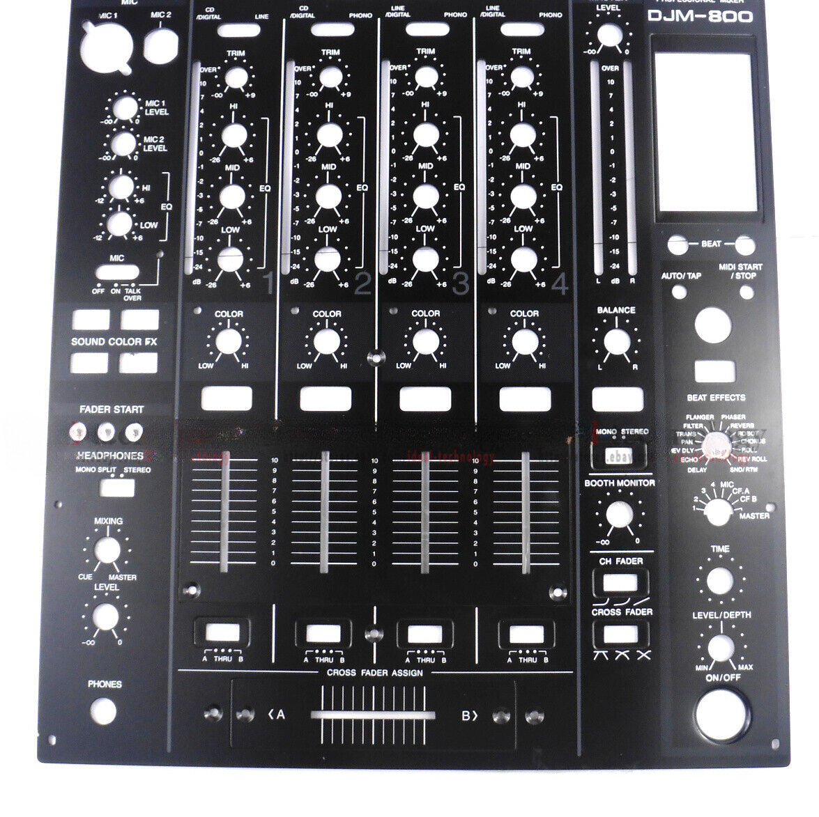 1set for DJM800 DJ Mixer pioneer Mixer front Panel Complete panel