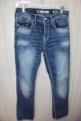 BKE 30R 30x 33 Asher denim jeans Womens stretch 7 1/2 leg opening
