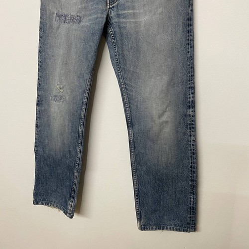 Pantalones de mezclilla vintage de archivo Helmut Lang talla 32 azul años 90 hechos en Italia - Imagen 3 de 14