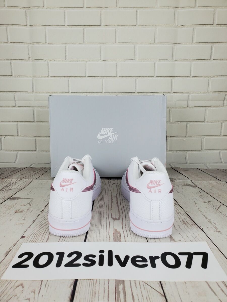 Nike Air Force 1 GS 'White Pink Glaze' CT3839-104 Size 7Y Nike Air Force 1 GS 'White Pink Glaze' CT3839-104 Size 7Y