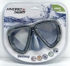 Hydro Swim Adult Diving Mask Gray Latex Free Polycarbonate Swimming Snorkeling