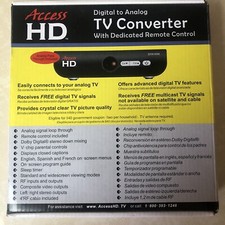 Access HD Digital To Analog TV Converter w/ Dedicated Remote Control DTA1080D