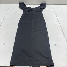 Shein Black Key Hole Flutter Sleeve Maxi Dress Women’s Size Medium