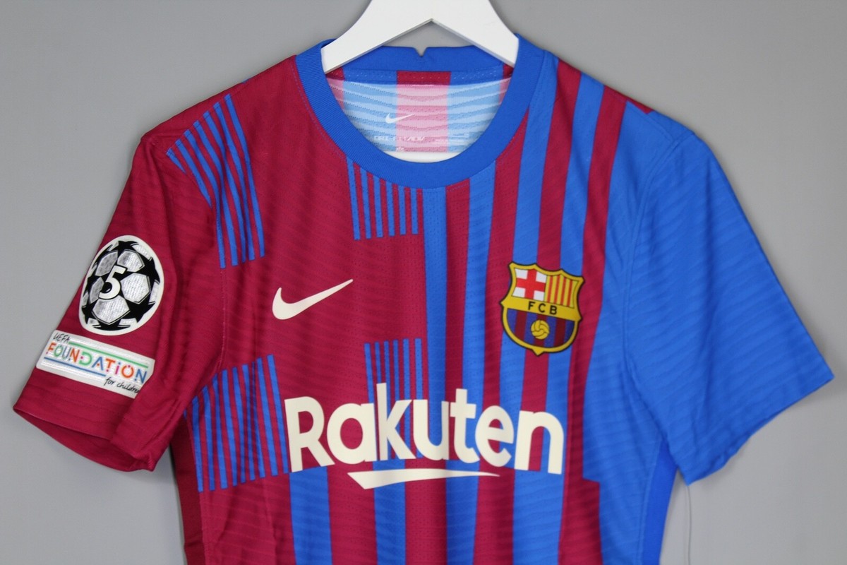 FC BARCELONA SPAIN 2021 2022 HOME SHIRT AUTHENTIC PLAYER