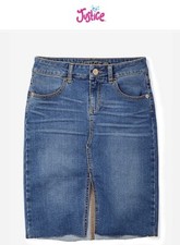 NWT Justice Jean Skirt With Attached Shorts Size 8 Girls NEW