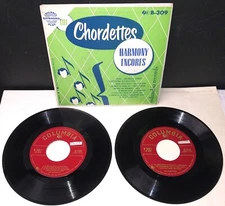 45 rpm doowop pop vocal THE CHORDETTES Harmony Encores 1952 Columbia EP nm/ex