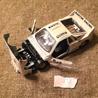 Polistil Tonka Lancia Rally 037 Martini Racing Rallyeauto 1:25 weiß/schwarz