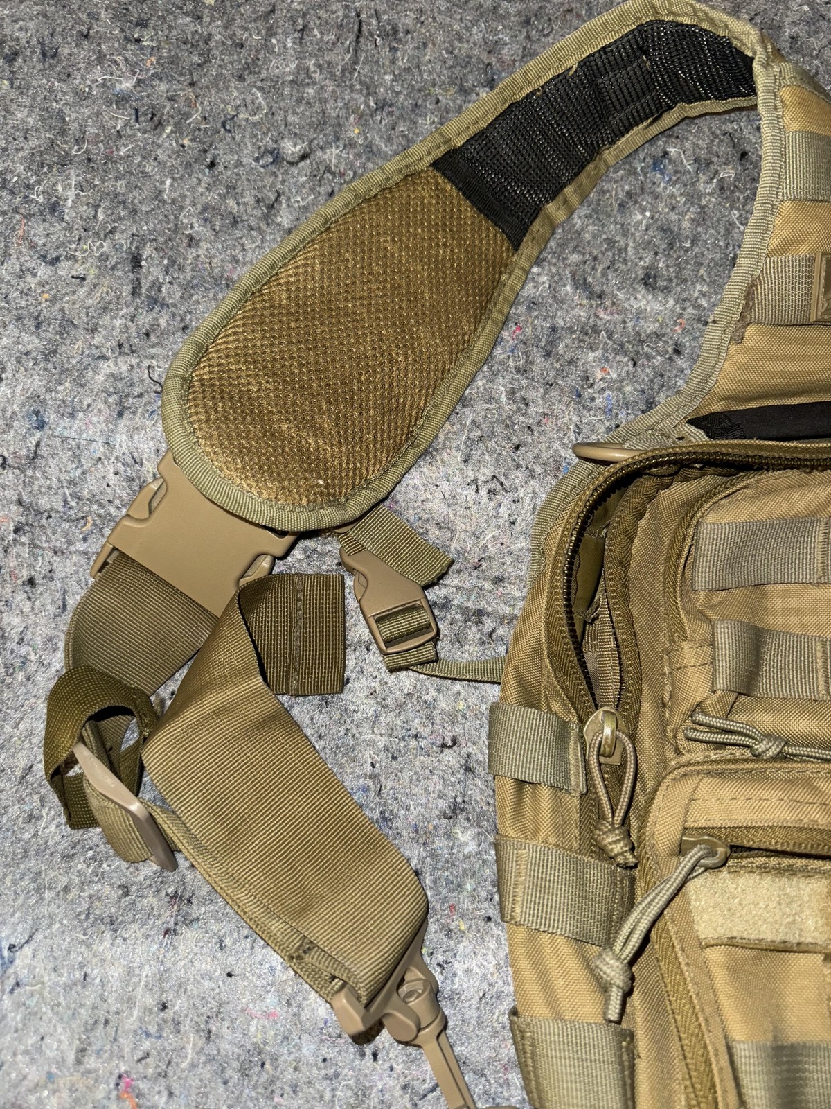 Red Rock Outdoor Gear Tactical Sling Pack Small Bag Coyote Brown MOLLE EDC