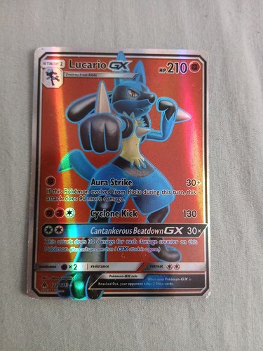 Lucario GX (Full Art) — Forbidden Light