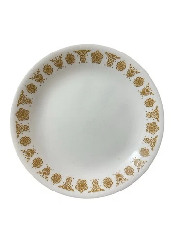 Vintage Corelle Pyrex Butterfly Gold 8.5"  Salad Plate