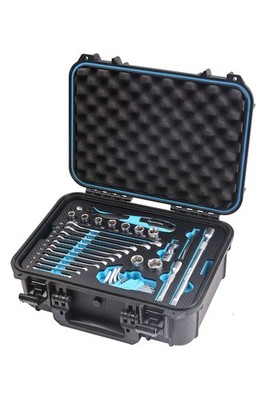 Quantool Werkzeugsatz 48tlg. maritime Edition, IP65wasserdichter AluKoffer, C...
