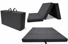 Faltmatratze Klappmatratze klappbar Gästematratze 120x200 BLAU Mit Tragetasc