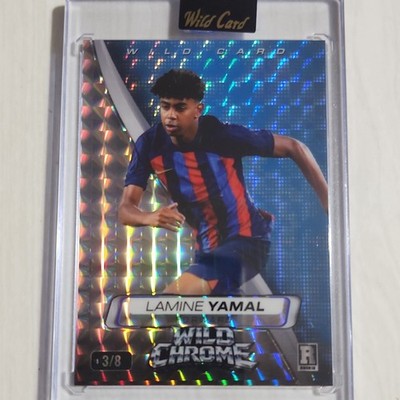 Wild Card Wild Chrome Lamine Yamal Wild Chrome Rookie 3/8 #LY1 La Liga