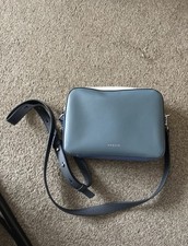 Radley London Small Cross Body Leather White And Blue Shoulder Bag