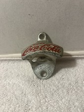 VTG Star X Coca - Cola Metal Wall Mount Bottle Opener USA Made