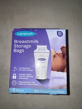 LANSINOH Breastmilk Storage Bags 50 Count 1 Pack of 50 Bags BPA/BPS Free