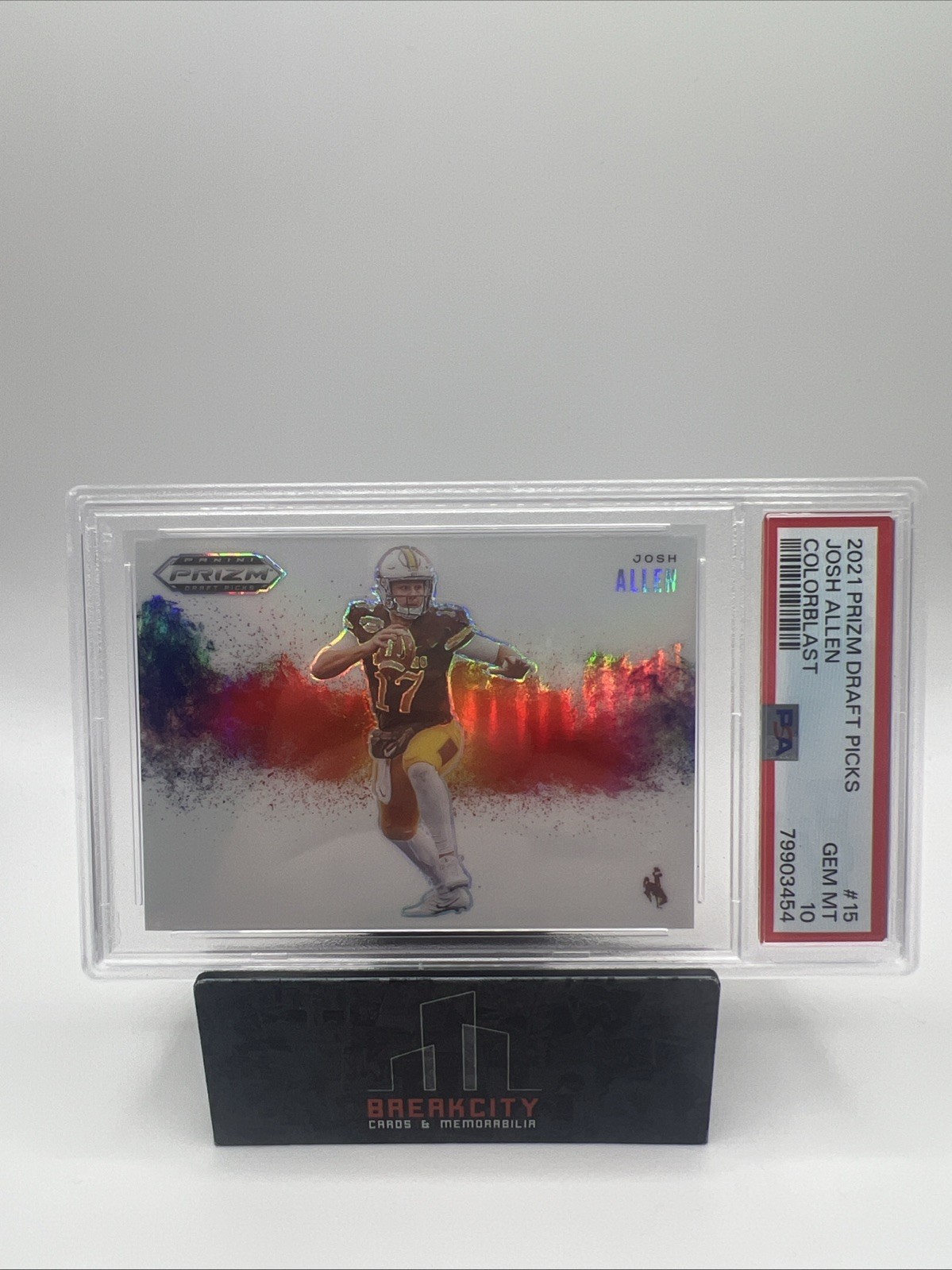 2021 prizm draft picks josh allen colorblast psa 10