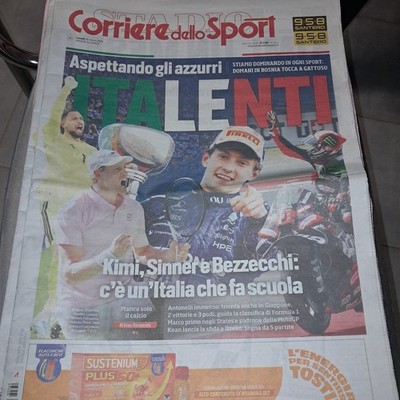 CORRIERE DELLO SPORT 30/3/2026 KIMI ANTONELLI LEADING THE WORLD F1 BEZZECCHI