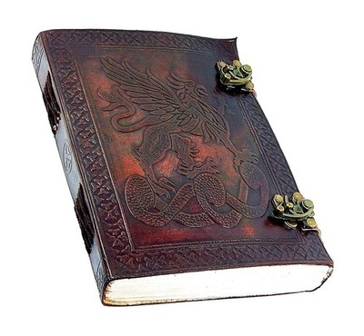 MONTEXOO Leather Dragon Journal Notebook with Lined Paper - Dungeons and Drag...