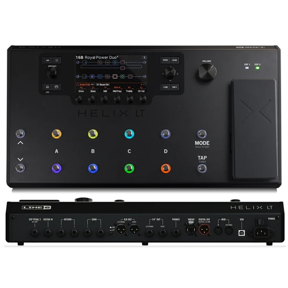 LINE 6 HELIX LT Dual DSP HXTM Guitar/Bass Amp Multi-FX Modeling Floor Processor