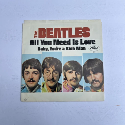 All You Need Is Love, The Beatles, 45 RPM w/ picture sleeve Capitol Records 5964