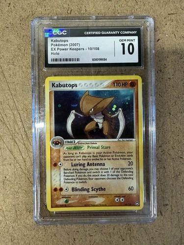 Pokemon Kabutops EX Power Keepers Holo Rare #10 CGC 10 Gem Mint