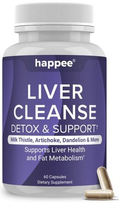 Liver Cleanse Detox & Repair with Milk Thistle Extract - Flush Toxins & Renew...