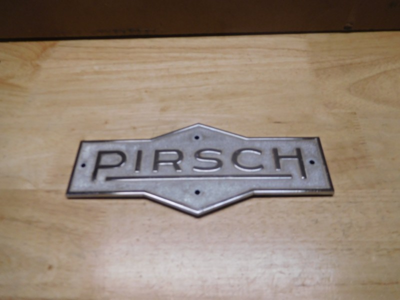 VINTAGE PETER PIRSCH FIRE TRUCK EMBLEM