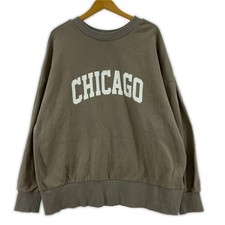 siro de labonte Print pulloversweat sizeM/Brown made in japan