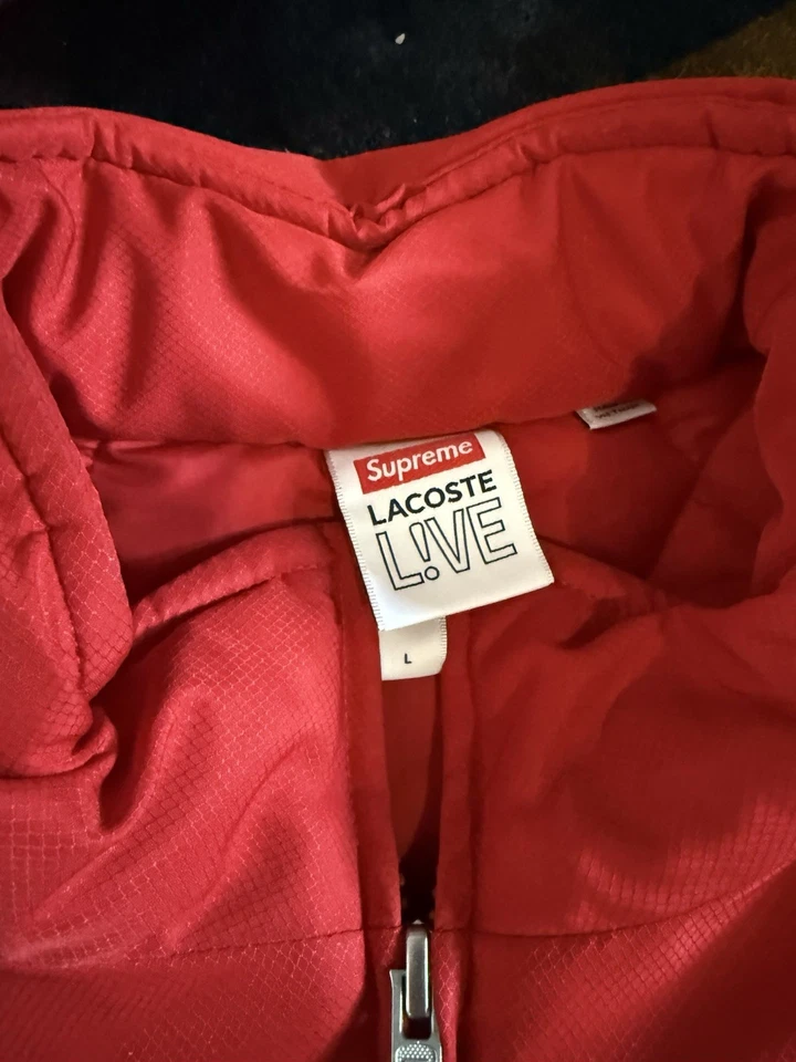 Chaqueta Pullover Supreme Lacoste Hinchada Media Cremallera Talla Grande 100% AUTÉNTICA VNDS Foto 4 de 4