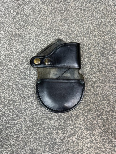 PWL Leather Handcuff Pouch Rigid Cuff Belt Holder Security Prison
