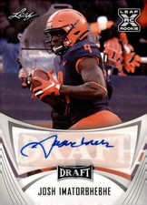 2021 Leaf Draft Josh Imatorbhebhe #BA-JI1 Auto