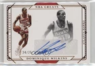 2020 Panini National Treasures Bronze 24/25 Dominique Wilkins #GS-DMW Auto HOF