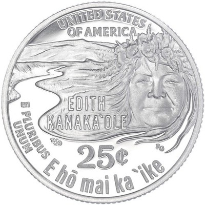 2023 S American Women Quarter Edith Kanaka'ole Proof CN-Clad See Pics Q410