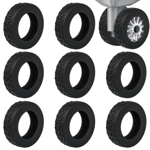 8 Pcs Luggage Wheel Covers, Silicone Luggage Wheel Protector, Suitcase Wheel ...