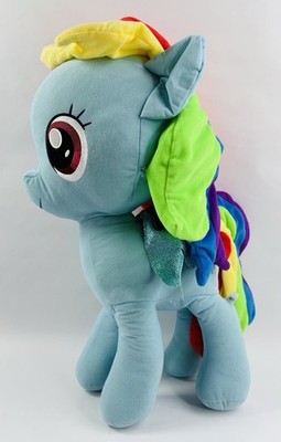 Huge 23'' My Little Pony Rainbow Dash Plush Toy Factory Hasbro 2018 Sparkle Wings