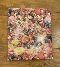 Vintage Roses Butterfly A5 Mini Binder 90s Decoupage Pink Floral Photo Album 5x7