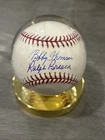 Ralph Branca Bobby Thomson Autographed Major League Baseball Steiner Holo*