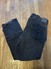 Levi s Men s 559 40 X 32 Black Denim Jeans Vintage Relaxed Worn In