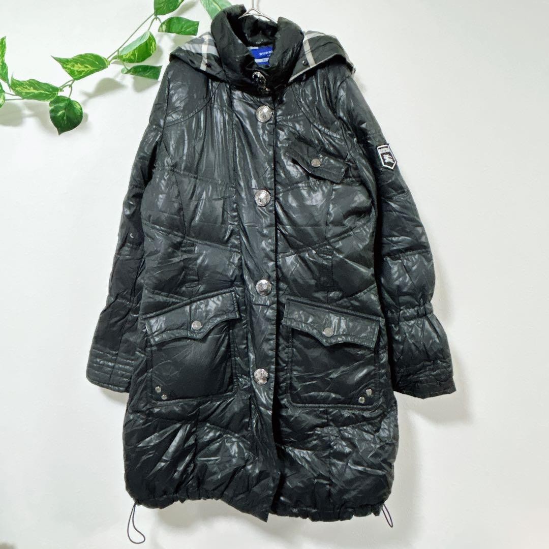 Burberry  Highest Quality  Blue Label White Goose Down Coat Black 42 XL thumbnail 2